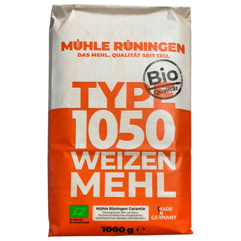 Mühle Rüningen Bio Weizenmehl Type 1050 1kg